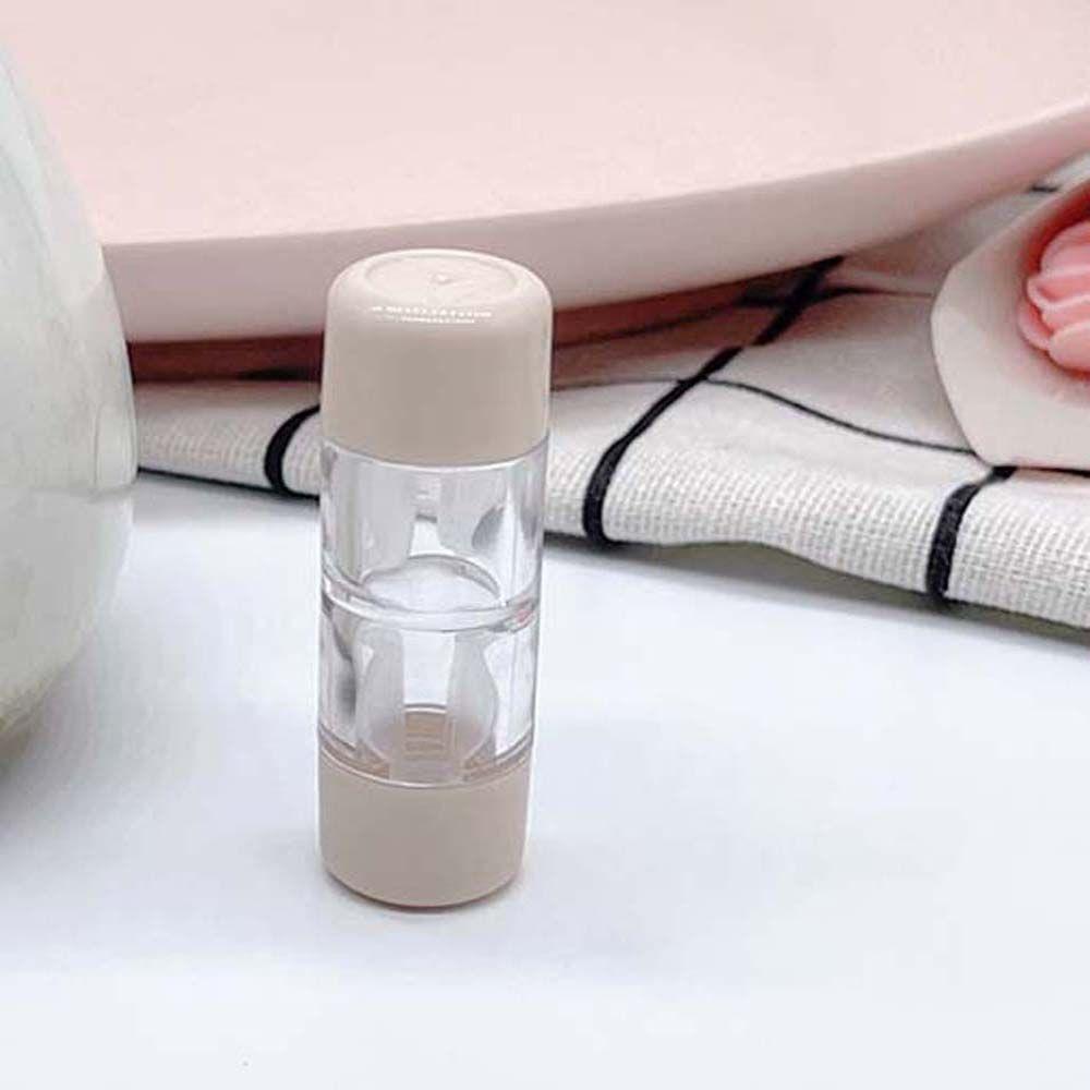 Transparent Mini Capsule Shape Contact Lens Container Lenses Box Storage Eye Care Contact Lens Case