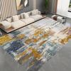 Ink Splash Style Imitation Cashmere Rug - Stain-Resistant Living Room or Bedroom Carpet, Large Area Coverage