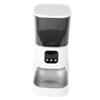 Automatic Pet Feeder 6L Fixed Time RC Smart Food Dispenser Pearl White WIFI Pet Food Timer for Cat Dog 100‑240V EU Plug