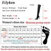 Fashion Eilyken Winter Over The Knee Women Stretch High Heel Slip On Shoes Pointed Toe Long Boots Botas De Mujer