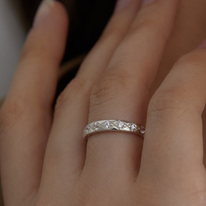 GETMEBLING diamond cubic ring