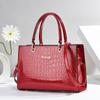 2024 New Bright Leather Women's Handbag Versatile Large Capacity One Shoulder Tote Bag Elegant Exquisite Women's Crossbody Bag