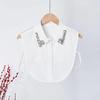 Neckwear Ties Shirt Fake Collar Cotton Top Neckwear Lapel Fake Collar Clothing Accessory Detachable Collar Sweater Accessory