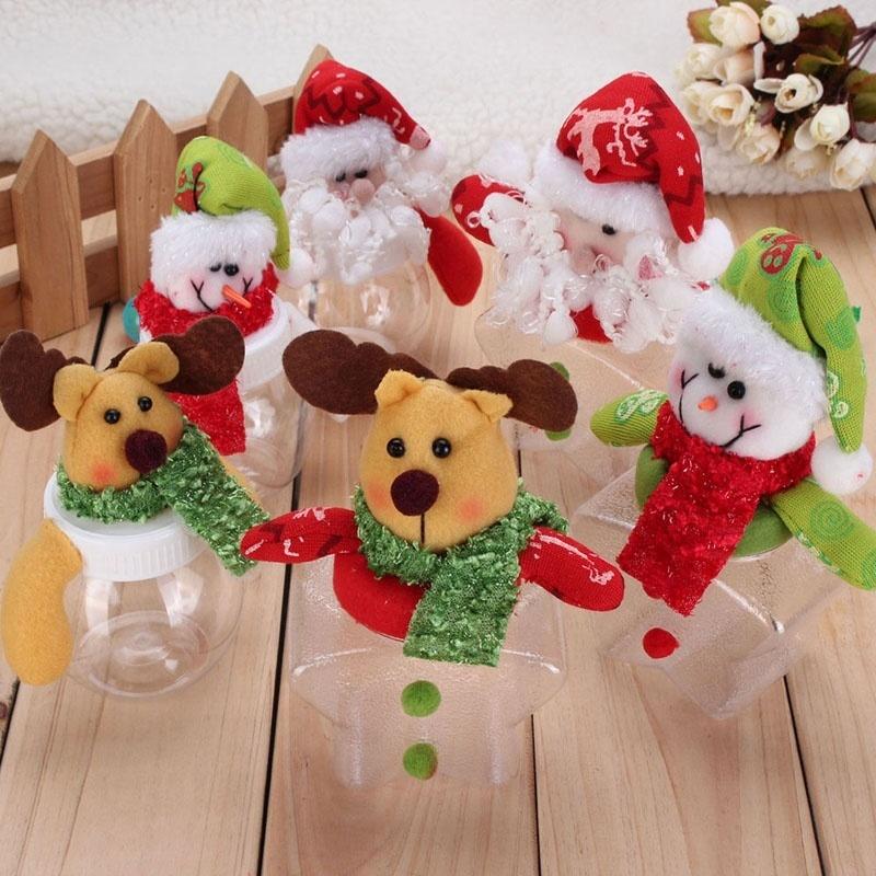 Weihnachtsmann Schneemann Rentier Süßigkeitenbox Babyparty Hochzeit Taufe Geburtstagsfeier Weihnachtsgeschenke Flasche für Kinder