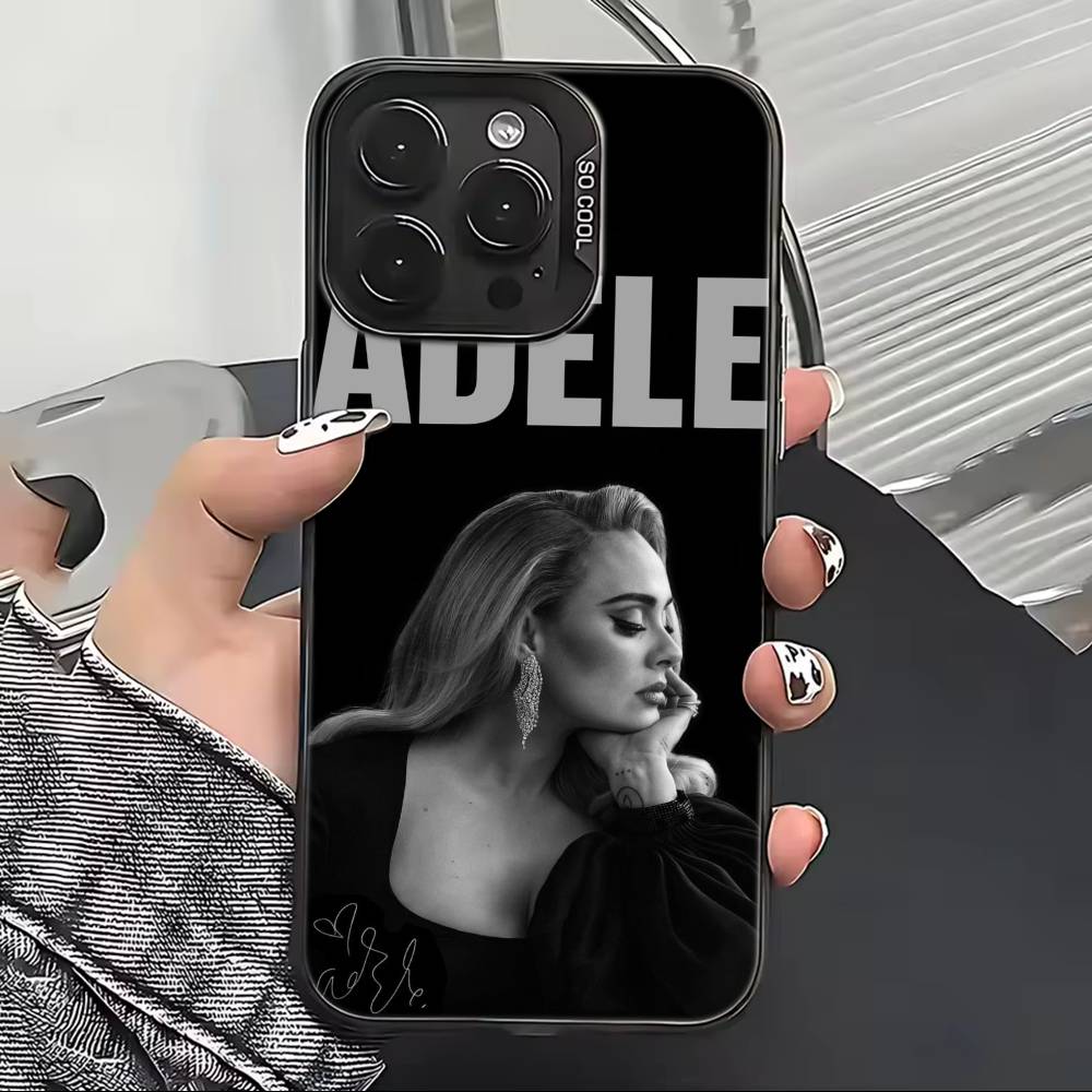 Singer A-Adele Phone Case For iPhone 17,16,15,14,13,12,11 Plus,Pro Max,XS,Colorful Silver Black Cover