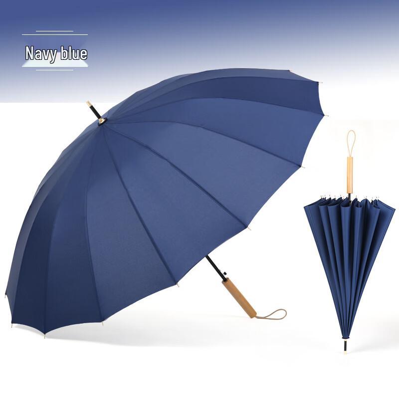 Nanjiao 16-Rib Semi-Automatic Long Handle Umbrella