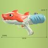 Kids Cartoon Shark Water Gun Portable Summer Absorbing High Pressure Water Gun Beach Outdoor Water Rifle Fight Adult Toys
