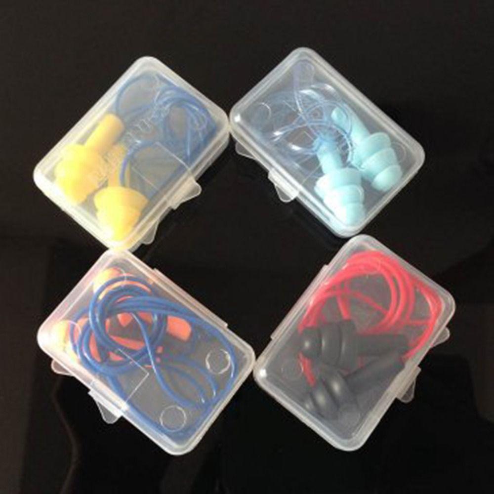 Shower Noise Reduction Box-packed Waterproof Nasal Clip Earplugs Nasal Protection Silicone Earplugs