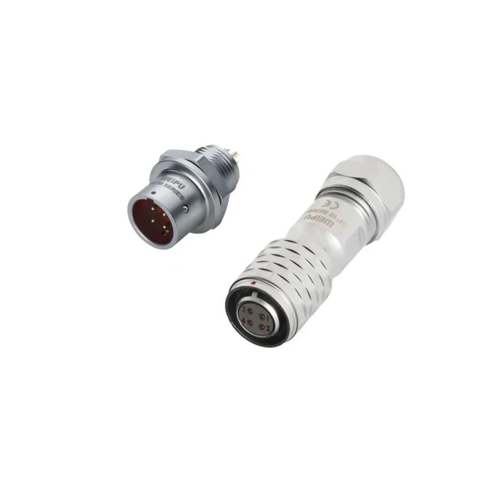 WEIPU SF10 SF1010/S SF1012/P 2 3 4 5 Pin Power Connector IP67 Waterproof Adapter Solering Female Plug male Socket Panel Sensor