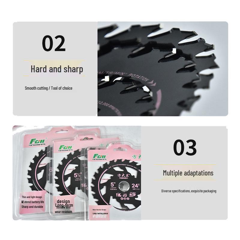 Fang Da Wang Energy-Saving Alloy Saw Blade: Durable, Sharp, Non-Jamming, Burn-Free, Electricity-Saving Woodworking Tool.