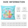 Easter Happy Cushion Cover Pillowcase Ultra Soft Skin Friendly Fabric Cloud Like Comfort & Concealed Zipper