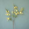With Leaf Artificial Flower Single Small Flowers Plum Blossom Household Silk Flower  Courtyard