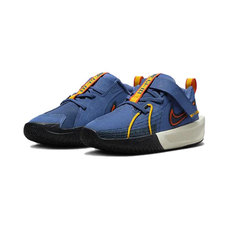 New Nike Air Zoom G.T. Cut 3 Anti-Slip Wear-Resistant Low-Top Children's Basketball Shoes Blue Children Aged 3-7 Years Old FV5628-400