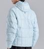 Button Seoul [Duck Down 90/10] Packable Lightweight Hooded Wrangler Padded Jacket (Sky Blue)