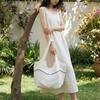 Korean Style Hollow Out Knitted Weave Bag Solid Color Knitted Shoulder Bag Crochet Tote Bag  Daily