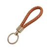 Schlüsselanhänger Lanyard Geflochtenes Seil Kunstleder Angenehmer Griff Schlüsselanhänger Aufhängeseil mit Zinklegierung Schnalle Schlüsselring