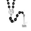 Rose Inverted Cross & Five-Pointed Star Pendant Necklace