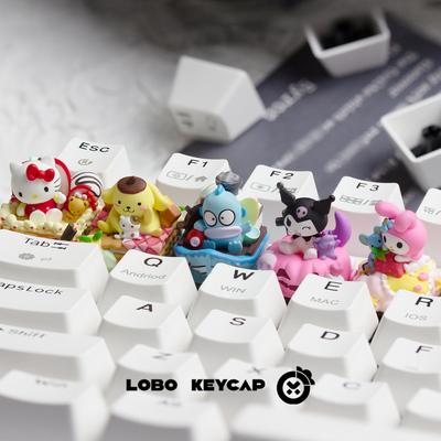 Kuromi My Melody Pompompurin Hangyodon Esc Cute Keycap Single Creative Mechanical Keycap Resin Gift