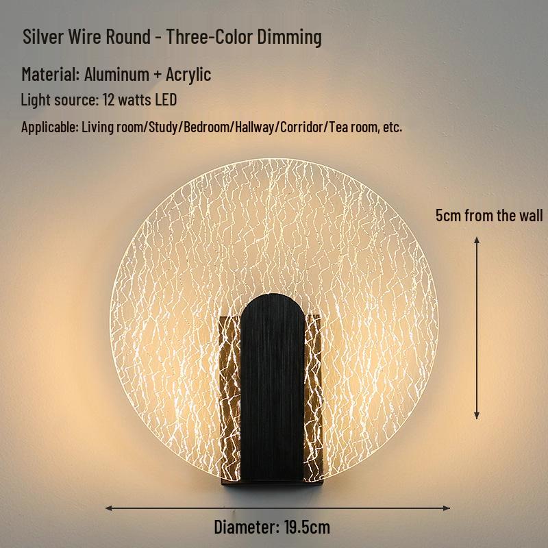 Acrylic Wall Lamp: Modern Creative Design for Bedroom, Hallway, Staircase, and Decorative Use