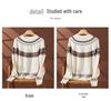 2024 A/W Women's Cashmere Knitwear: Long Sleeve Loose Jacquard Sweater - Soft, Comfortable, Versatile