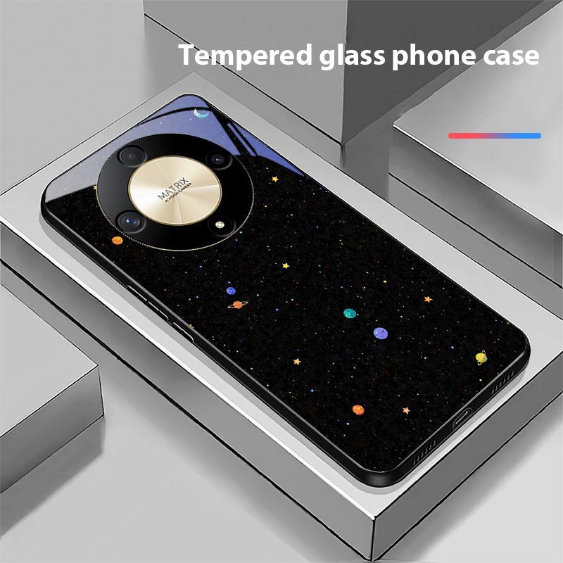 Astronaut Planet For Honor Magic 6 50 70 90 Lite X7b 200 Pro Nova 10 Nova 5T X6 P30 Pura 70 Ultra Tempered Glass Phone Case
