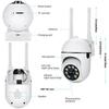 Caméra de Surveillance de Sécurité Sans Fil 8MP PTZ Wifi IP Extérieure Caméras Zoom 4X Suivi Humain IA Audio Bidirectionnel Caméra HD Couleur Nuit Prise UE
