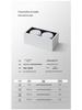Double-Head GX53 LED Surface-Mounted Downlight, No-Hole, Square Gimbal, Four-Head Ceiling Light for Living Rooms
