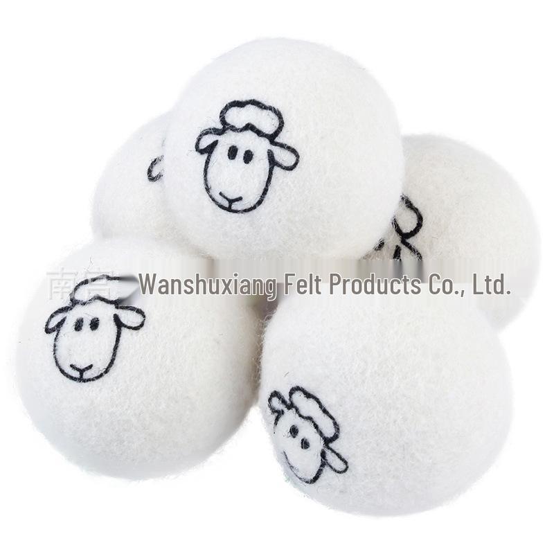 Wool Dryer Balls - Felt Laundry Balls for Efficient Drying