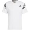 T Shirts Men's White Crew Neck Moderate Straight Fit HC2764