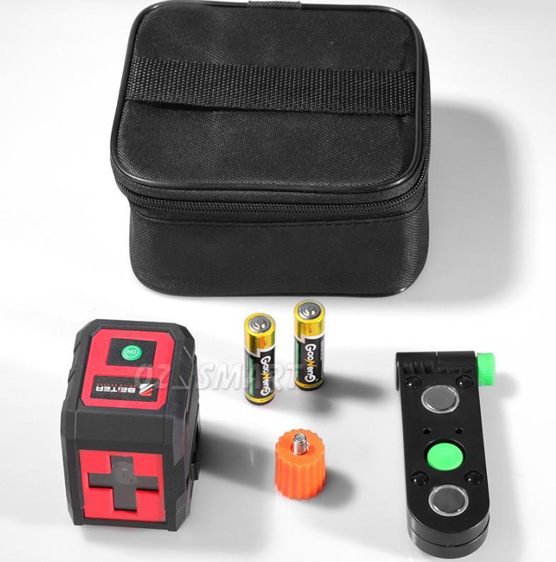 Compact 2-Line Green Laser Level - High-Precision Infrared Portable Line Projector with Auto Leveling.