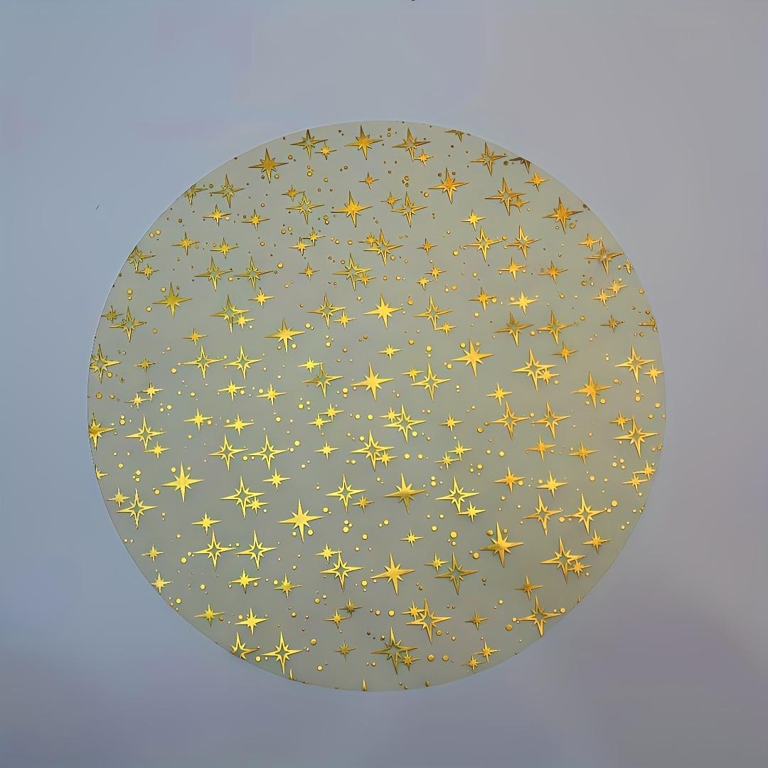 

Gold Foil Star Placemats: Perfect for Birthdays, Festivals, and Weddings 33x33 cm золотий