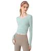Women's autumn and winter long sleeved skin friendly yoga fitness top