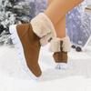 Non Slip Thick Bottom Fluffy Fur Sneakers Women Winter Comfort Platform Warm Short Plush Snow Boots Woman Furry Hiking Shoe