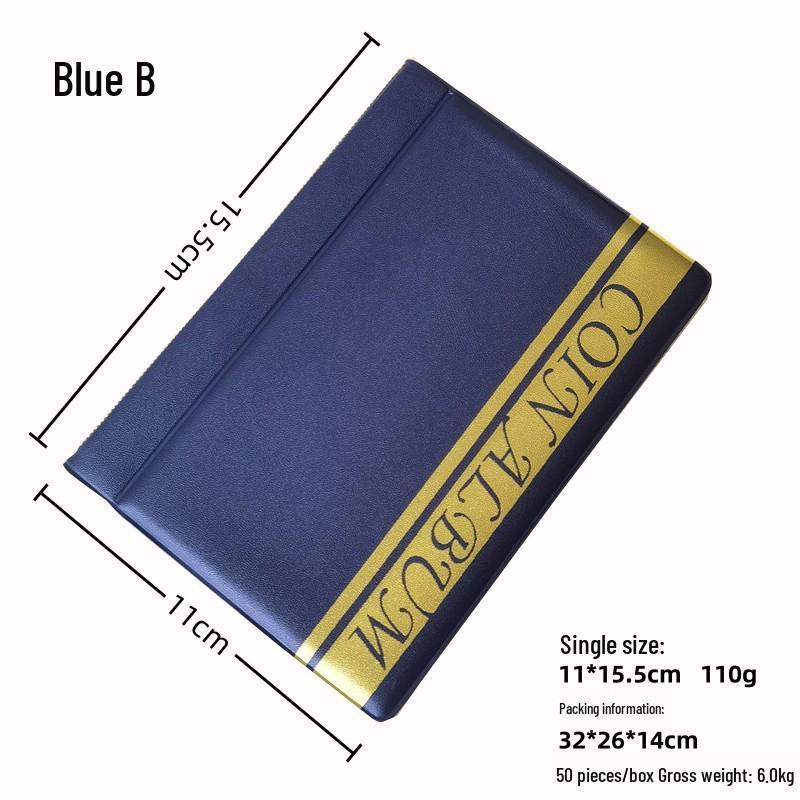 PVC Coin Album: Portable 10-Page, 24-Grid Storage for Coin Collection