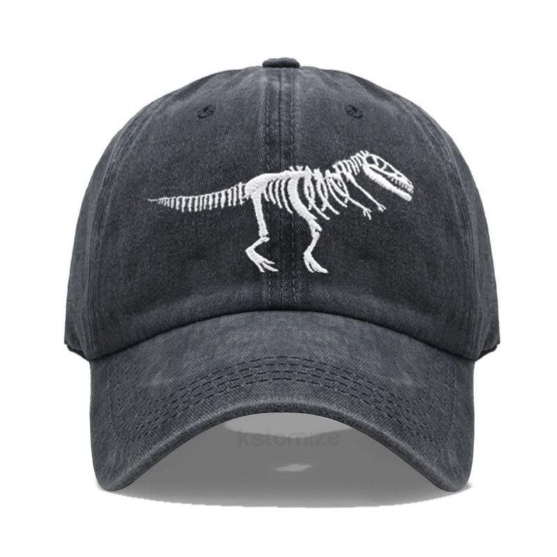 Cotton Baseball Cap for Men Women Unisex Embroidery Dinosaur Tyrannosaurus Rex Dad Hat Protection Outdoor Sports Golf Caps