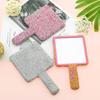 Strass-Kosmetik-Handspiegel Runde Quadratische Herzform Handspiegel Niedlicher Make-up-Spiegel