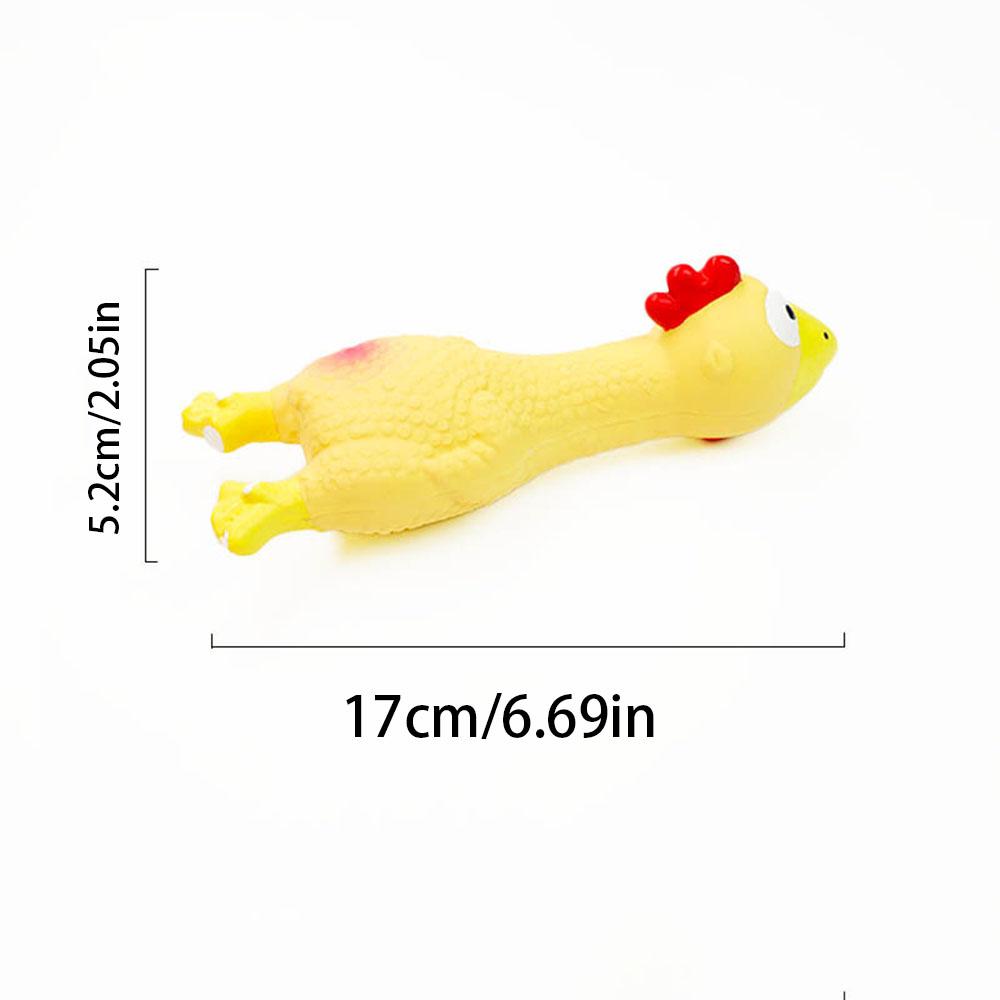 Pet Squeaky Chicken Toy - Funny Sound-Making Chew Toy for Dogs Cats,  Cute Animal Shape Pet Supplies for Puppies Kittens