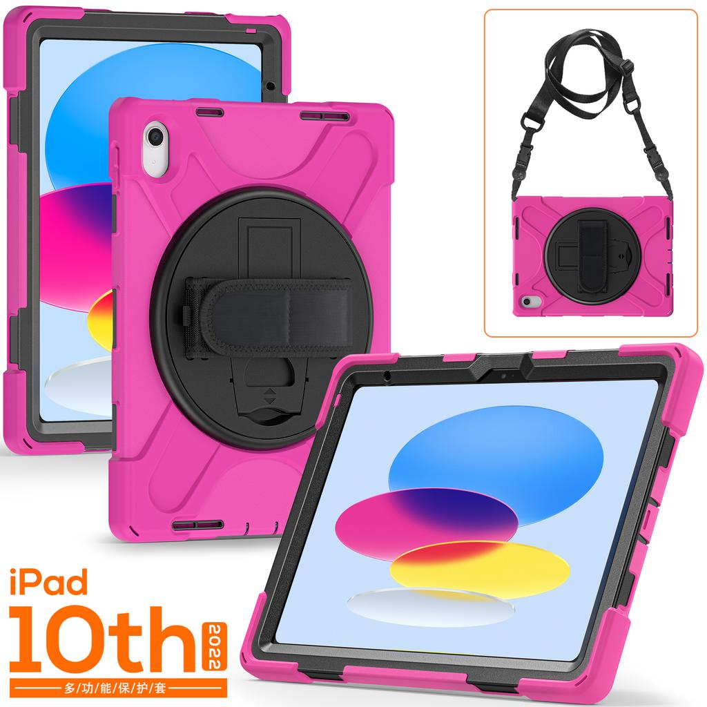 360 Rotating Stand Case Universal for IPad 2025 A16 11th 10.9 2022 10th Gen. A3354 A3355 A3356 A2757 A2777 A2696 Hybrid Cover