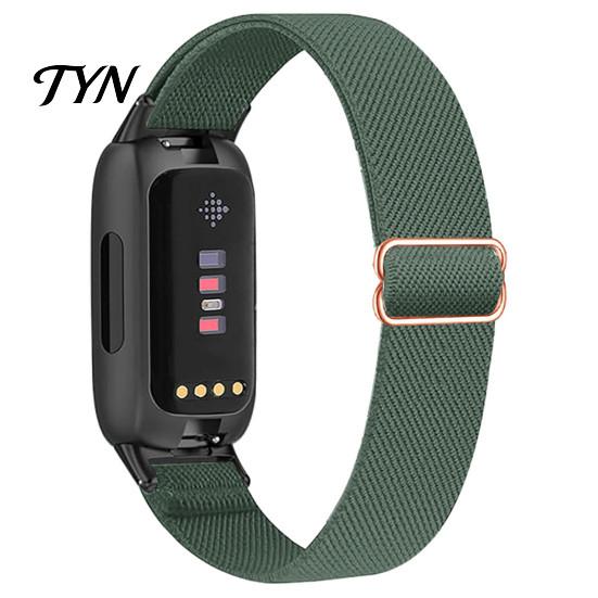 Cinturino per Orologio in Nylon Intrecciato, Elastico per Fitbit Inspire 3, Regolabile, Colorato, Traspirante, Sportivo, di Ricambio per Uomo Donna, Delicato sulla Pelle