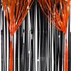 Halloween Colorful Party Macaron Orange And Black Rain Curtain For Decorative Displays