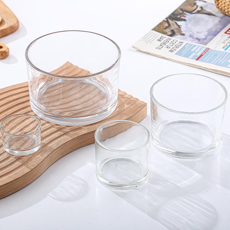 Elegant Transparent Glass Aroma Candle Holder