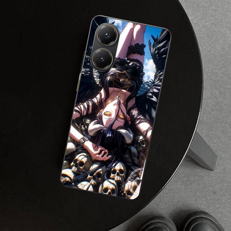 Albedo Overlord Anime Phone Case Cover for Xiaomi Poco X6 X5 X7 Pro F7 Ultra Redmi 15C 15 13C 13 12C 12 10C 10 10A 9C 9A 9T 9 Co