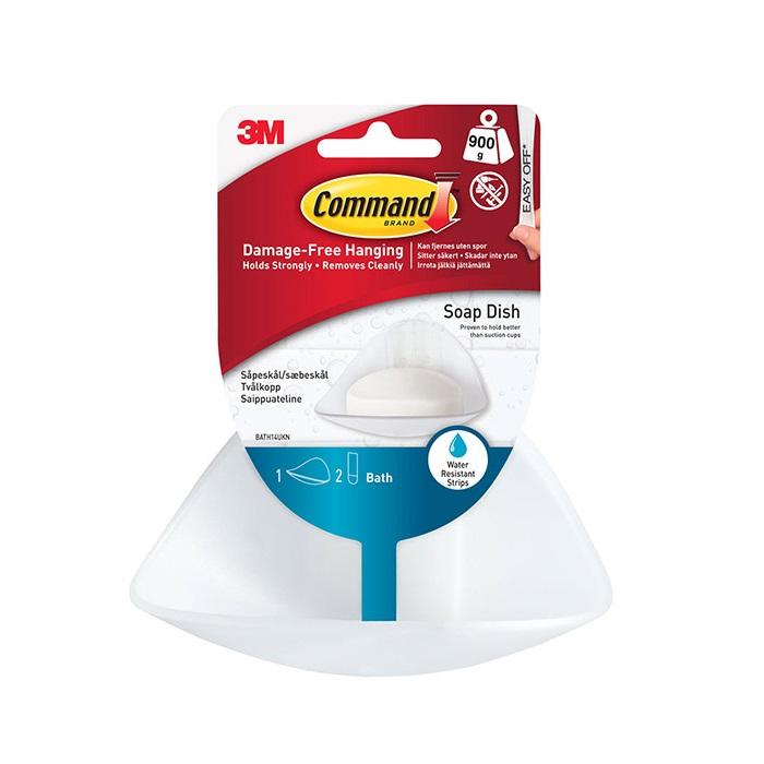 BATH14-UK Command Bathroom Soap Dish 900g