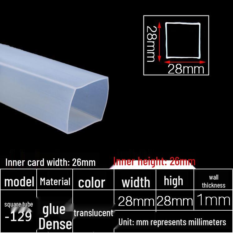 High-Temperature Resistant Silicone Square Tubing: Durable, Customizable, Aging-Resistant Rubber Sheath and Hollow Sealing Strip.