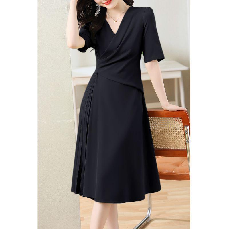 Luxury French Summer Dress for Women Plus Size Slim Fit Elegant Flowy Chiffon Maxi Dress