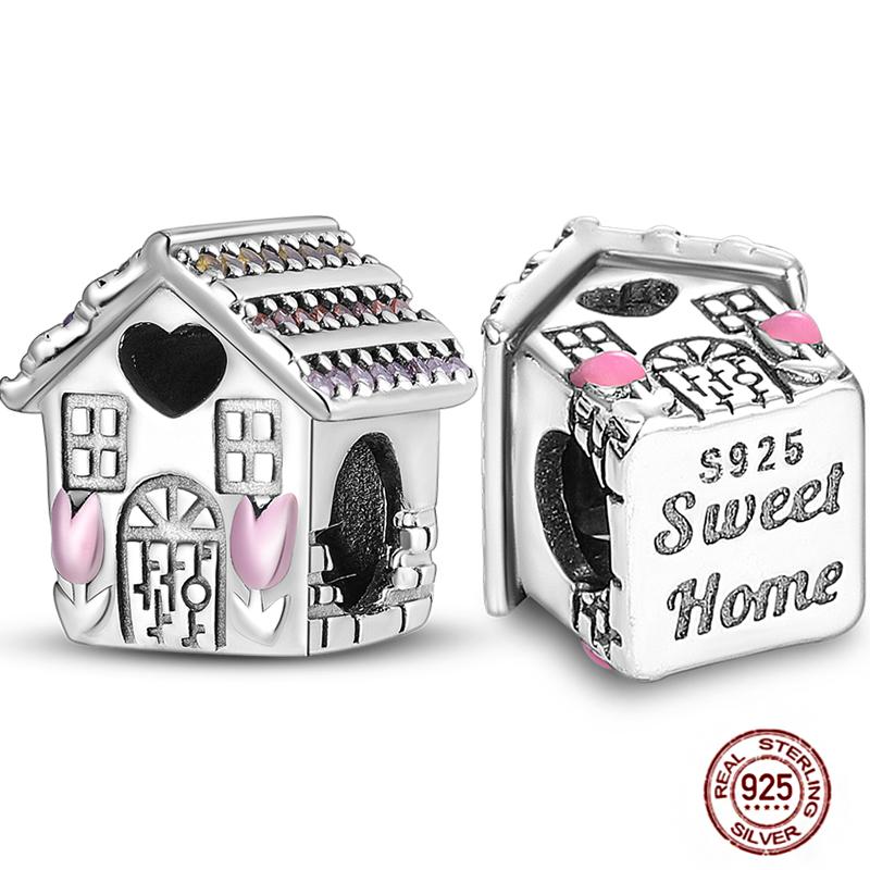 Copper Charms Great Love Mother Family Sister Pink Heart Tulip Cha Beads Fit Original Bracelet Diy Mother'S Day Jewelry Gift