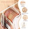 1PC 11-Hole Multi-functional Clothes Hanger for Dormitory Home-use Spiral Plastic Closet Drying Hanger Support