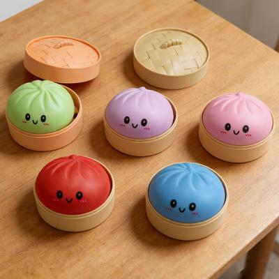 Colorful Dumpling Soft Squeeze Stress Balls Reusable Low Rebound Decompression Toys Dough Ball Unique Home Decoration Gifts