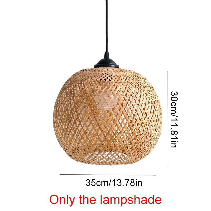 

1 шт. Плафон для потолочного светильника Ретро абажур Подвесной Домашний Декоративный DIY Люстра Подвесной Бамбуковое плетение M