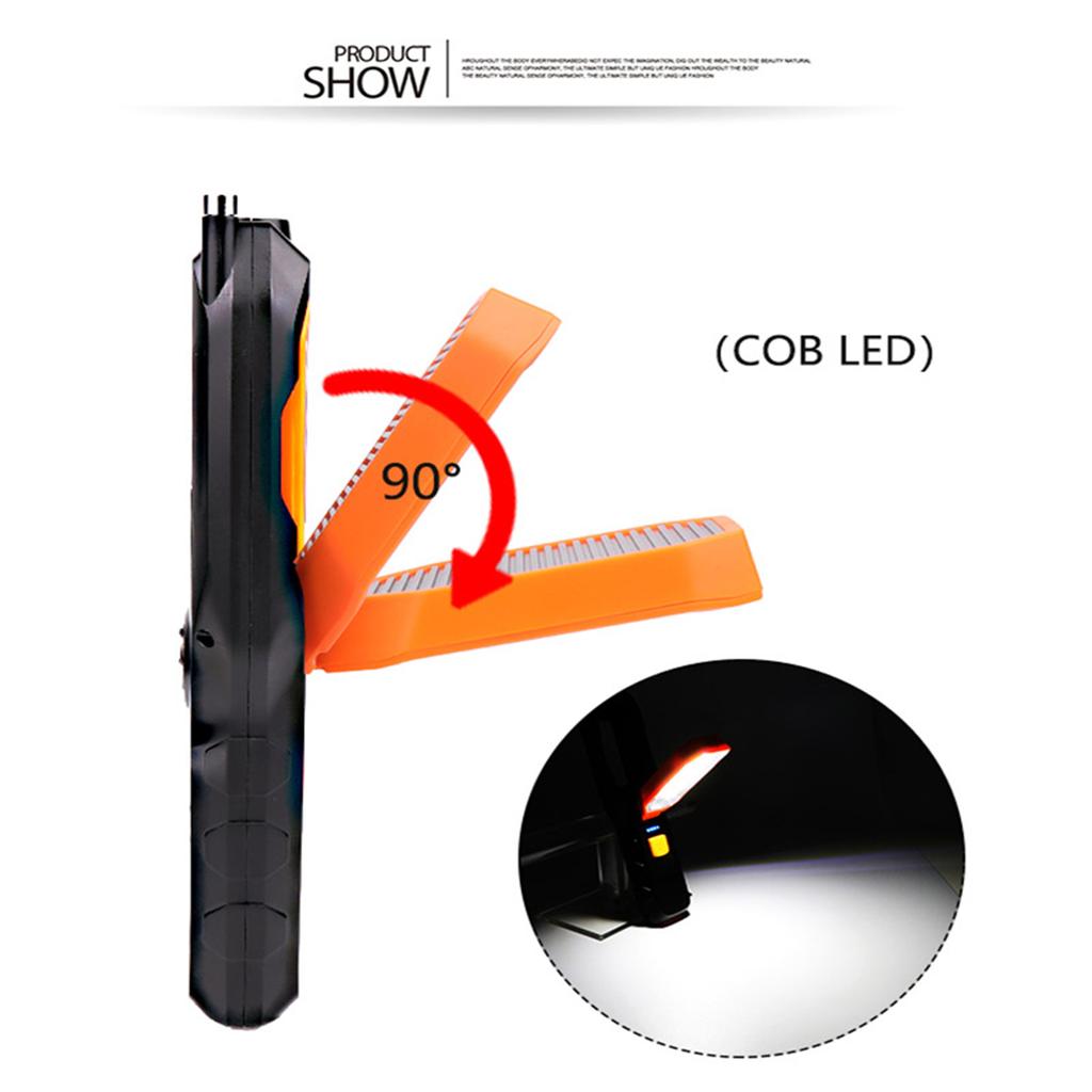 Cob Work Light 4 Modes Multifunctional Usb Charging Car Maintenance Light Camping Lamp With Magnet